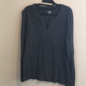 Jones New York Sport Gray Cotton Blouse